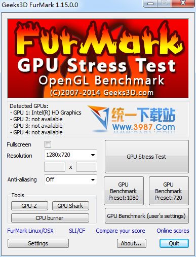 furmark拷机软件下载
