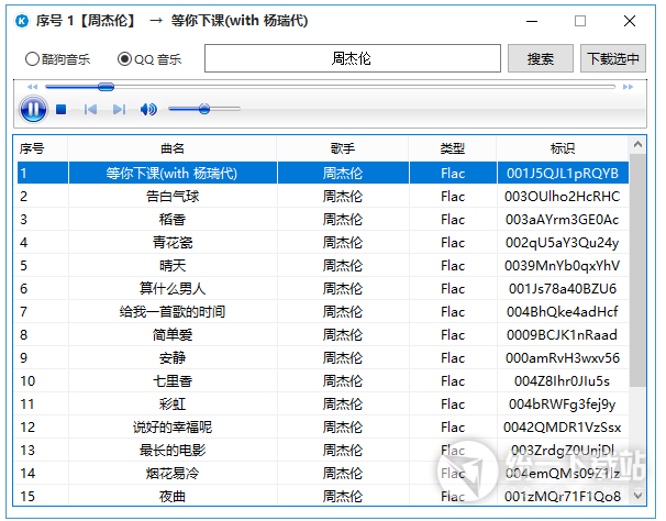 酷狗QQ音乐无损音乐下载器