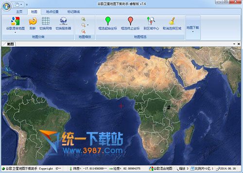 谷歌卫星地图下载助手睿智版2014 v7.6 绿色免费版