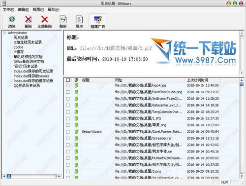 历史记录管理器(查看IE历史记录) v2.0 中文免费版