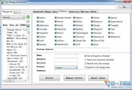 Free Manga Downloader(漫画下载器) v0.6.8b 绿色免费版