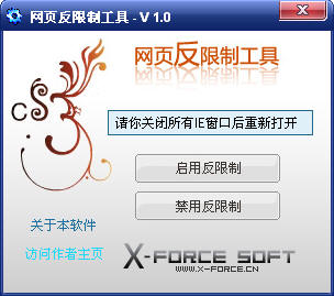 网页反限制工具 V1.0绿色中文版