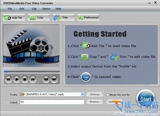 万能视频转换软件(DVDVideoMedia Free Video Converter)v3.0 官方英文版