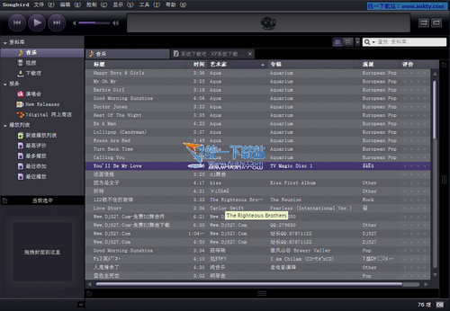 Songbird Portable(音乐播放网络浏览) V1.7.3中文绿色U盘便携版