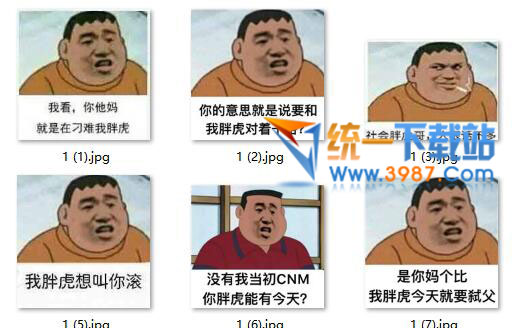 我看你他妈就是在刁难我胖虎系列表情包 高清无水印版