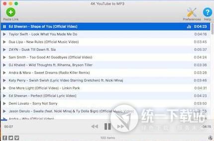 4K YouTube to MP3 for mac 