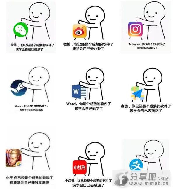你们已经是个成熟的软件了表情包