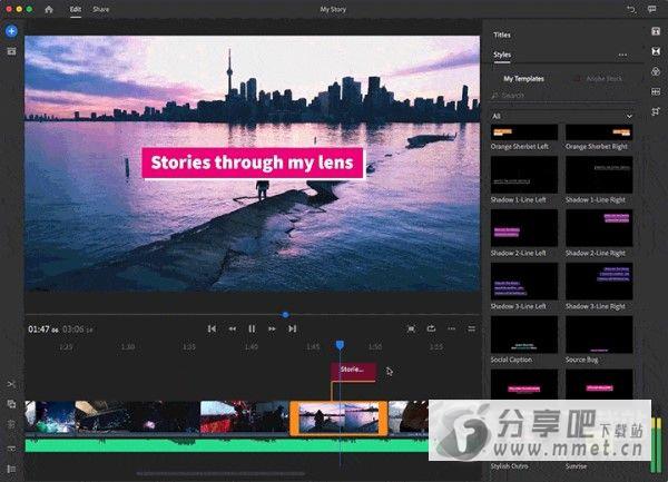Adobe Premiere Rush CC 2019 Mac版下载