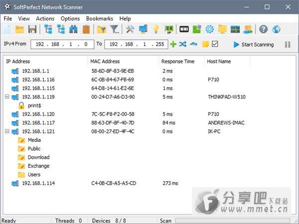 SoftPerfect Network Scanner for mac下载